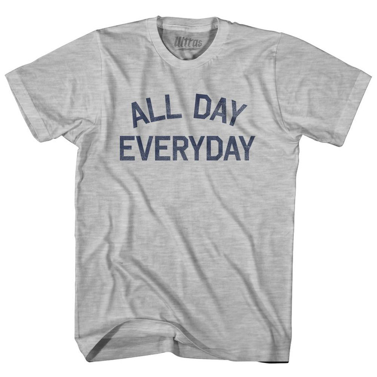 All Day Everyday Womens Cotton Junior Cut T-Shirt - Grey Heather