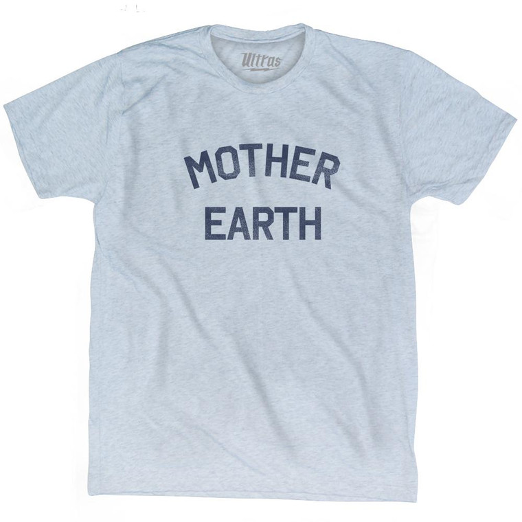 Mother Earth Adult Tri-Blend T-Shirt - Athletic White