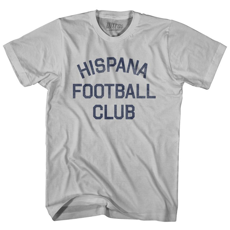 Hispana Football Club Adult Cotton T-Shirt - Cool Grey