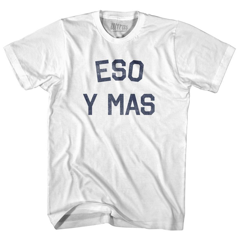 Eso Y Mas Womens Cotton Junior Cut T-Shirt - White