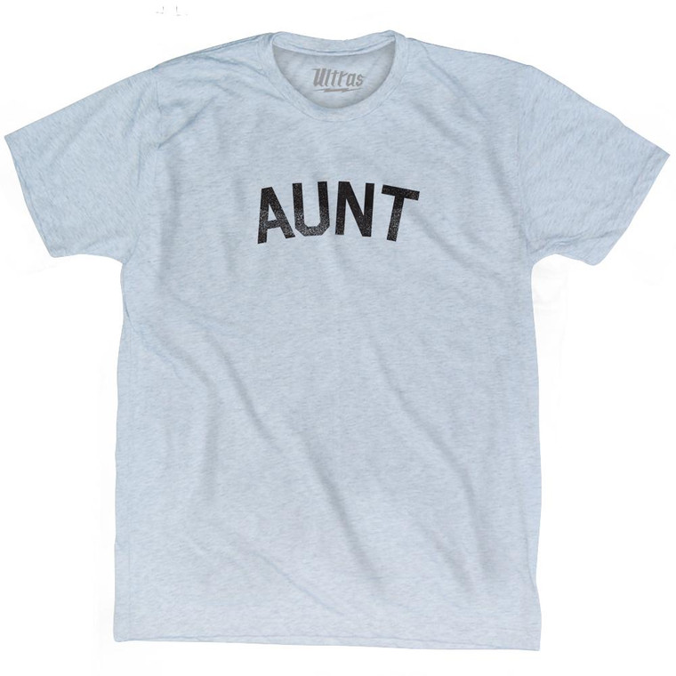 Aunt Adult Tri-Blend T-Shirt - Athletic White