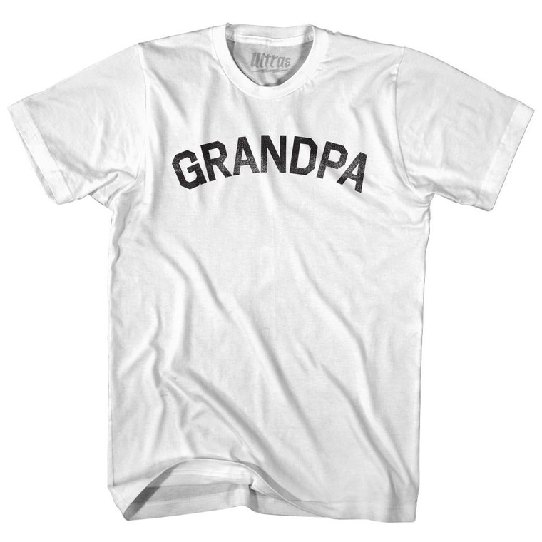 Grandpa Adult Cotton T-Shirt - White