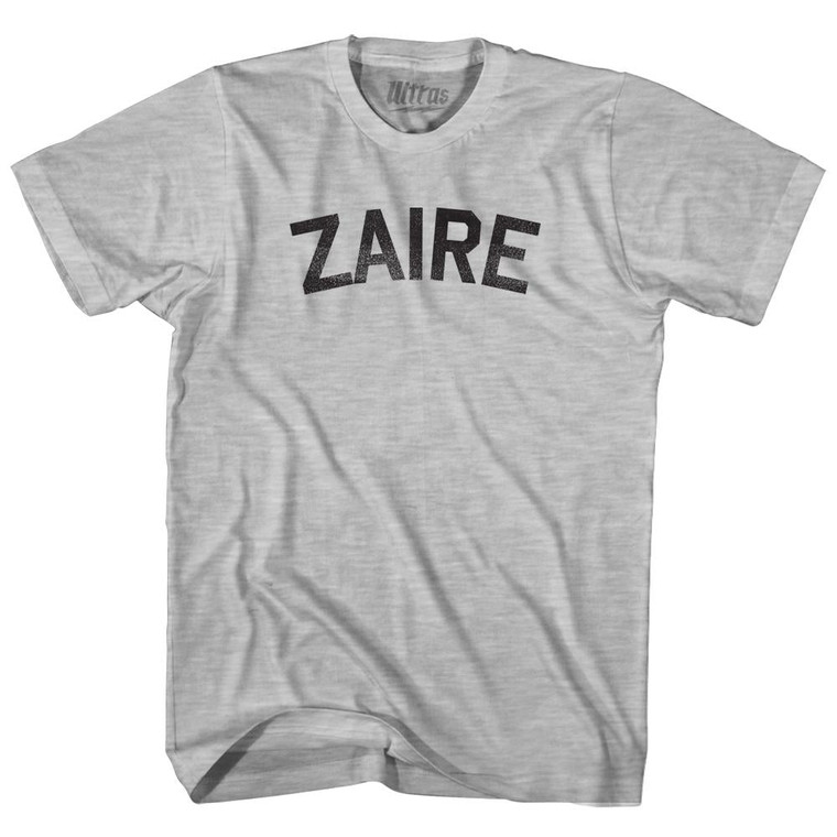 Zaire Adult Cotton T-Shirt - Grey Heather