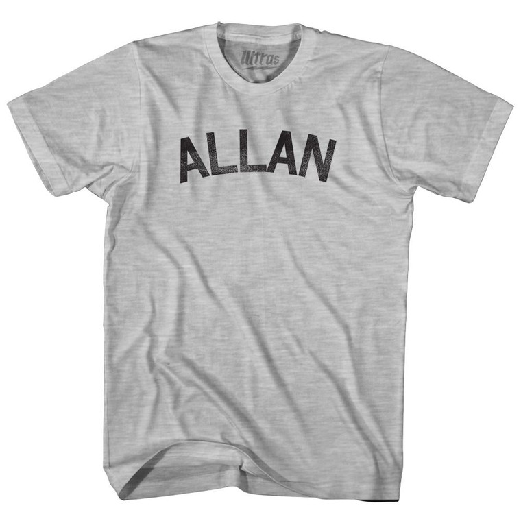 Allan Adult Cotton T-Shirt - Grey Heather