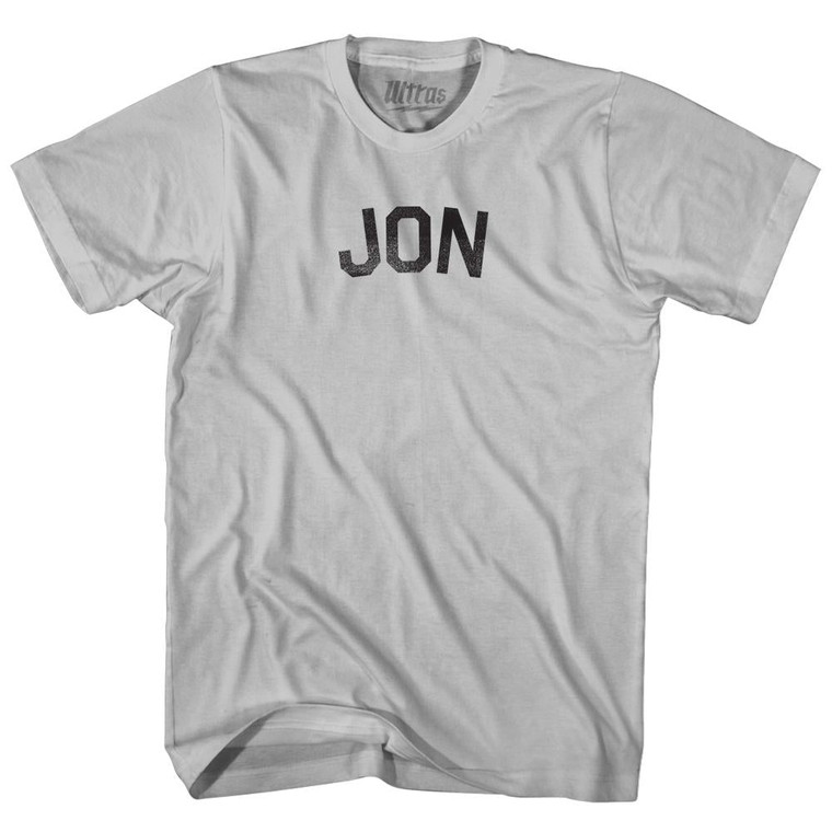 Jon Adult Cotton T-Shirt - Cool Grey