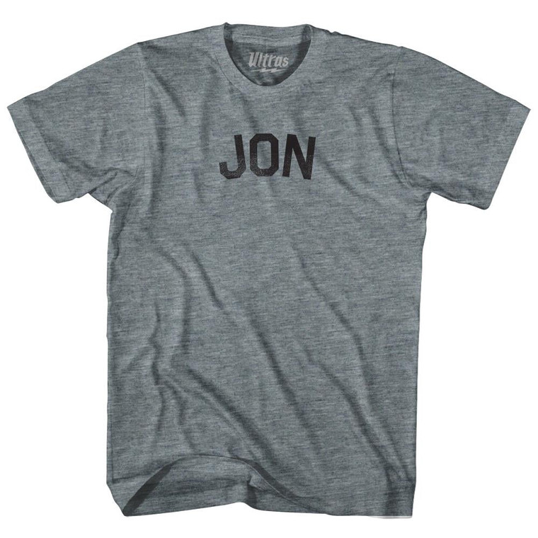 Jon Womens Tri-Blend Junior Cut T-Shirt - Athletic Grey