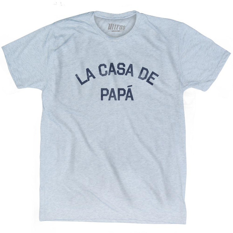 La Casa De Papa Adult Tri-Blend T-Shirt - Athletic White