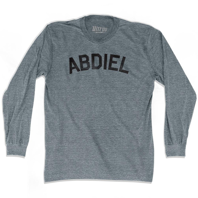 Abdiel Adult Tri-Blend Long Sleeve T-shirt - Athletic Grey