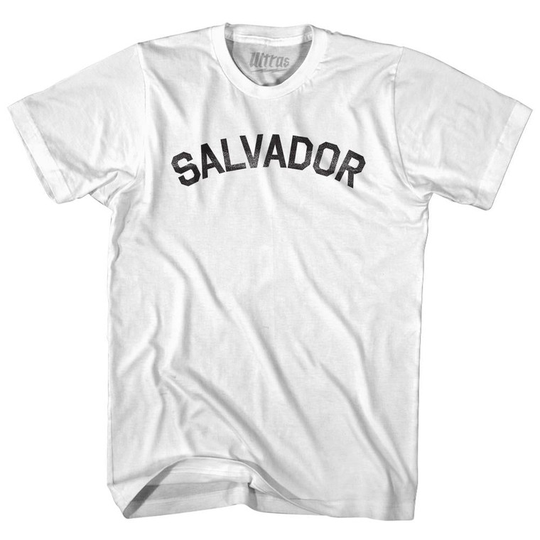 Salvador Womens Cotton Junior Cut T-Shirt - White