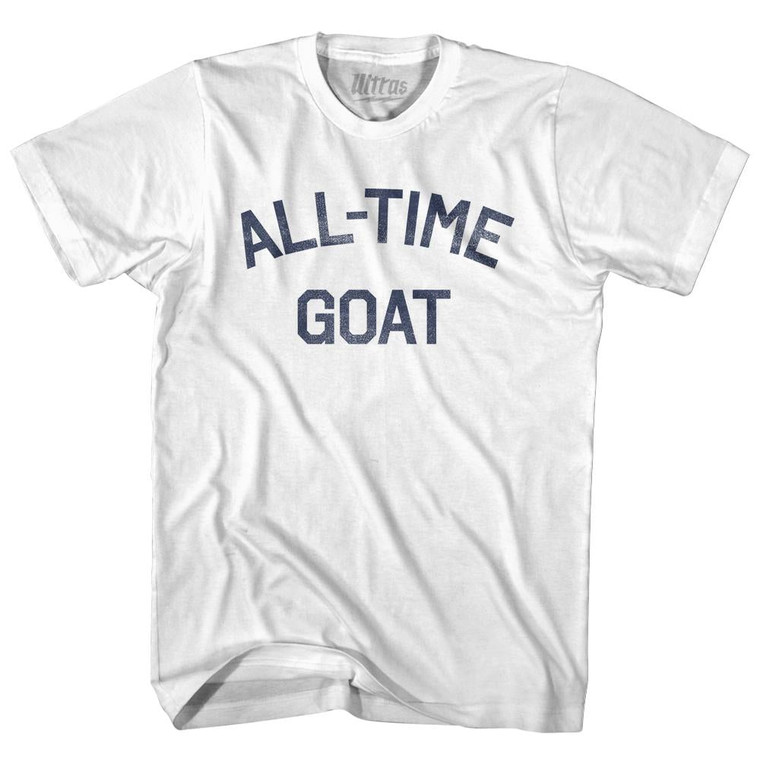 All Time G.O.A.T (GOAT) Youth Cotton T-shirt - White
