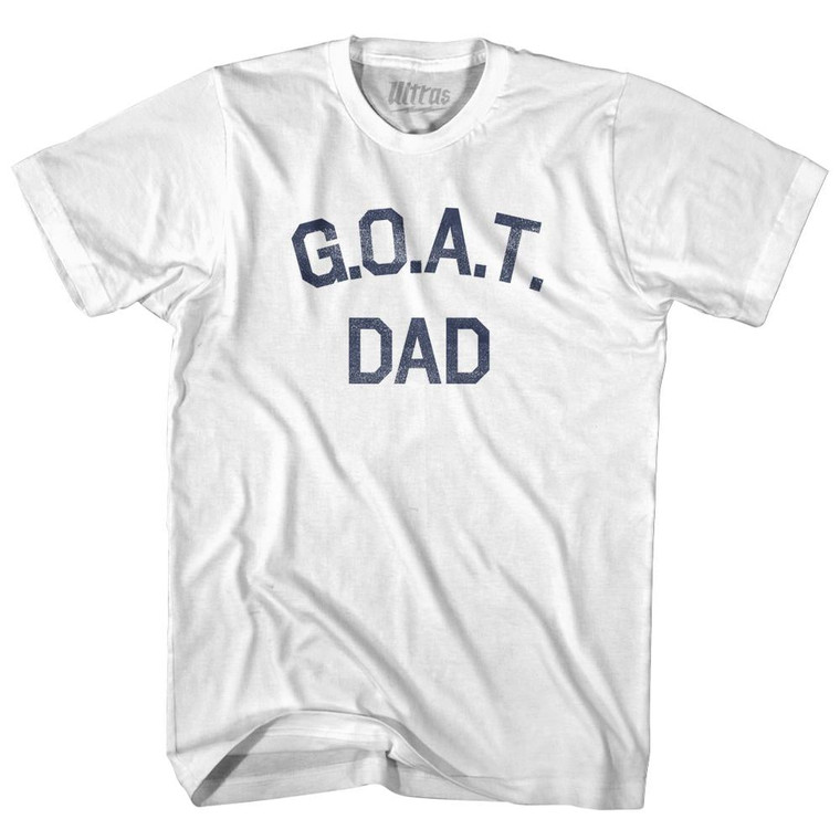 G.O.A.T (GOAT) Dad Womens Cotton Junior Cut T-Shirt - White
