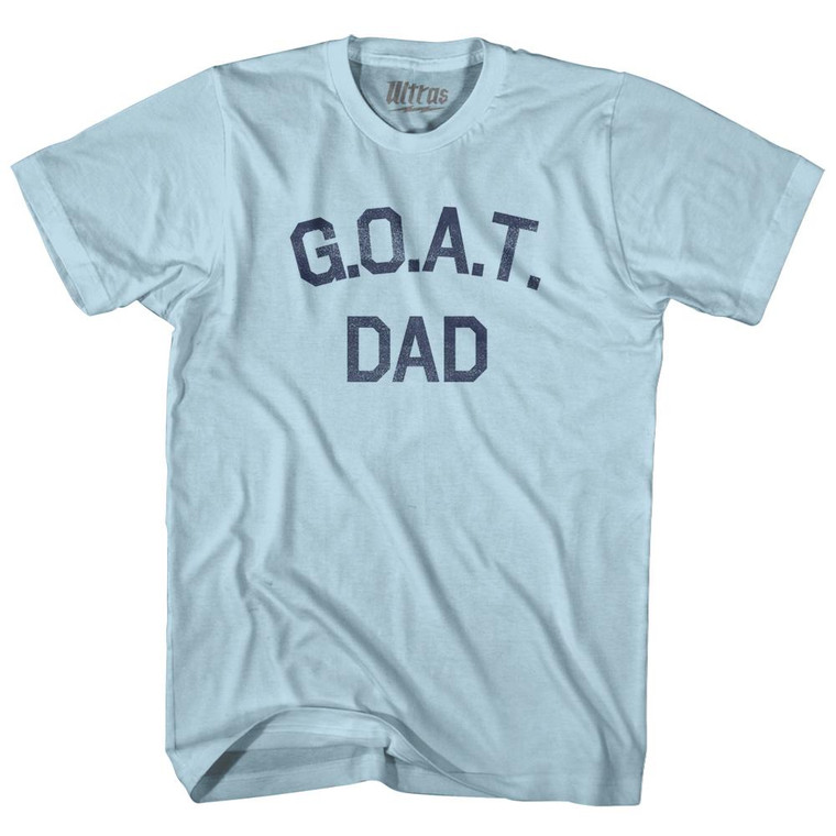 G.O.A.T (GOAT) Dad Adult Cotton T-Shirt - Light Blue