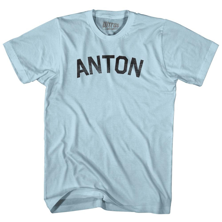 Anton Adult Cotton T-Shirt - Light Blue