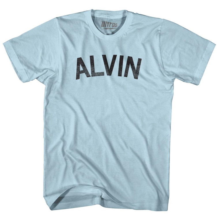 Alvin Adult Cotton T-Shirt - Light Blue