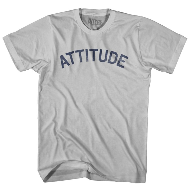 Attitude Adult Cotton T-Shirt - Cool Grey