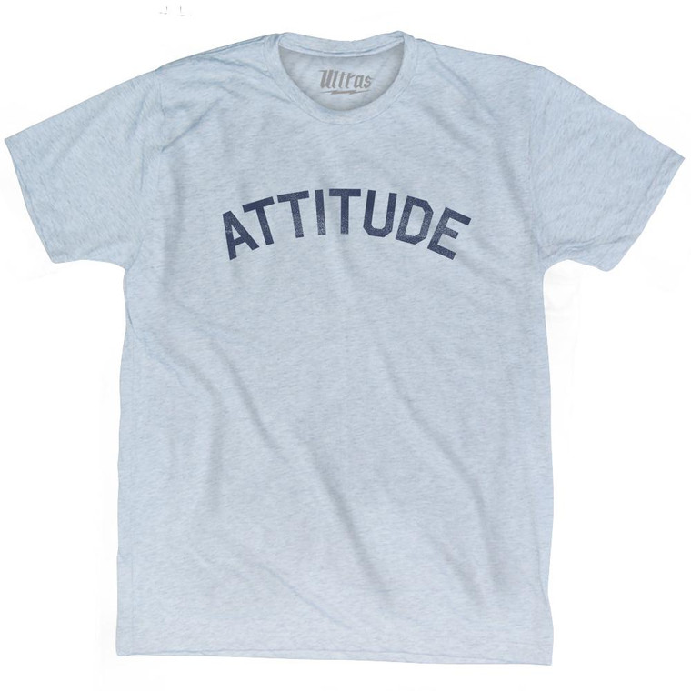 Attitude Adult Tri-Blend T-Shirt - Athletic White
