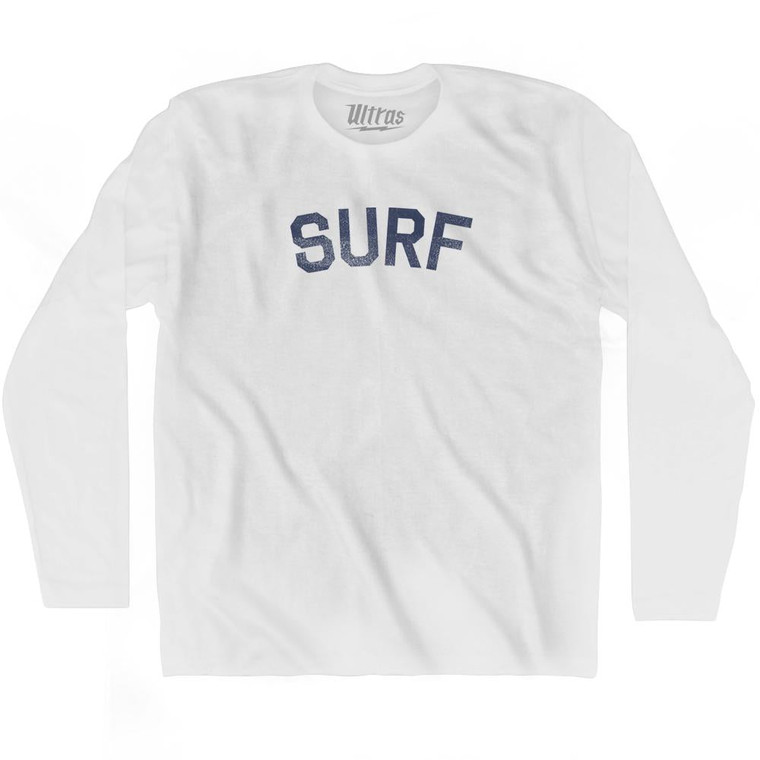 Surf Adult Cotton Long Sleeve T-Shirt - White