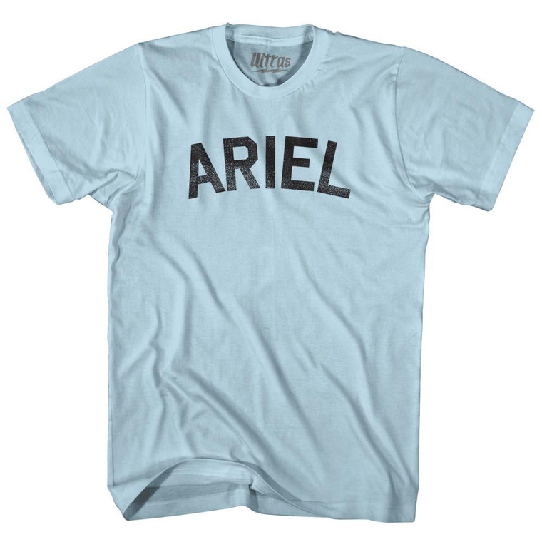 Ariel Adult Cotton T-Shirt - Light Blue