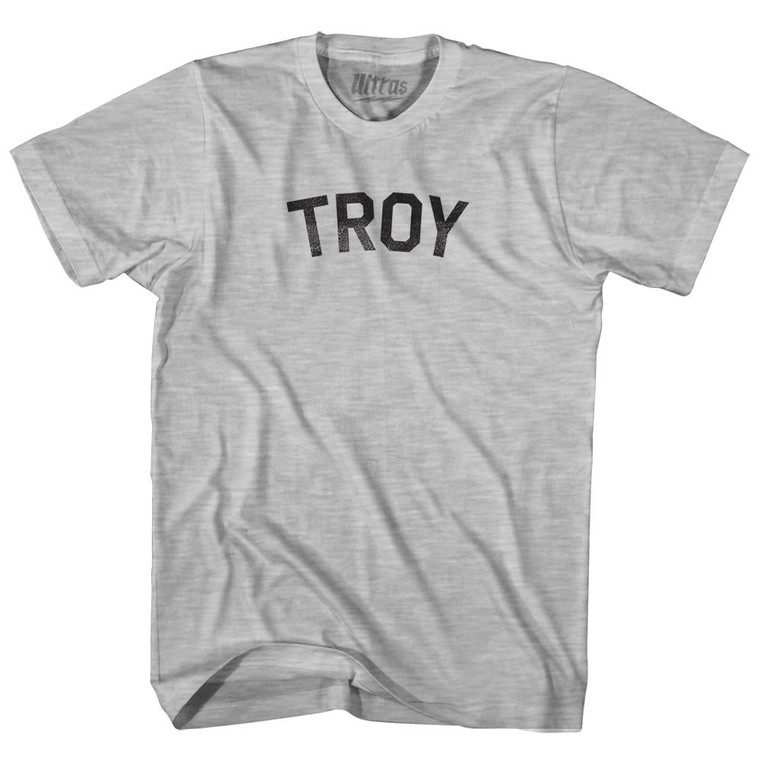 Troy Womens Cotton Junior Cut T-Shirt - Grey Heather