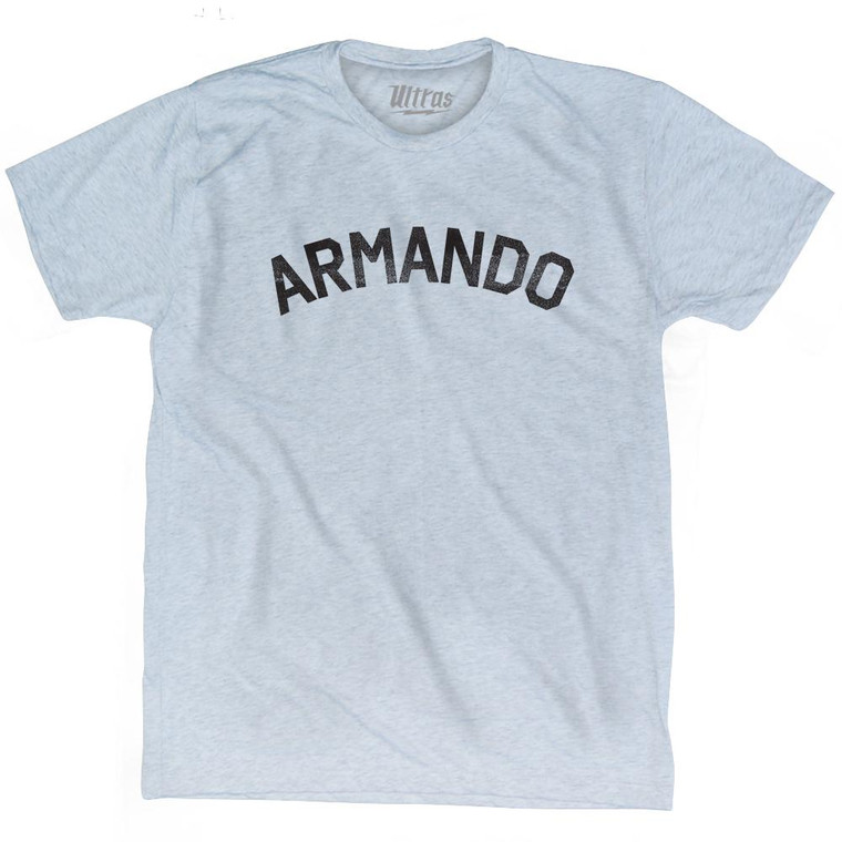 Armando Adult Tri-Blend T-Shirt - Athletic White