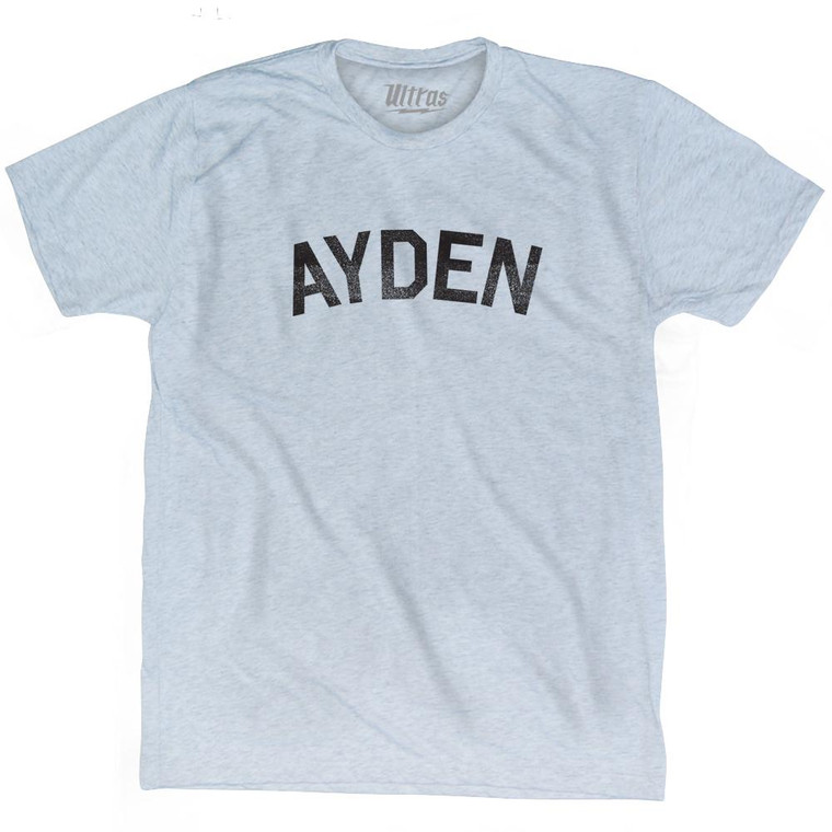 Ayden Adult Tri-Blend T-Shirt - Athletic White