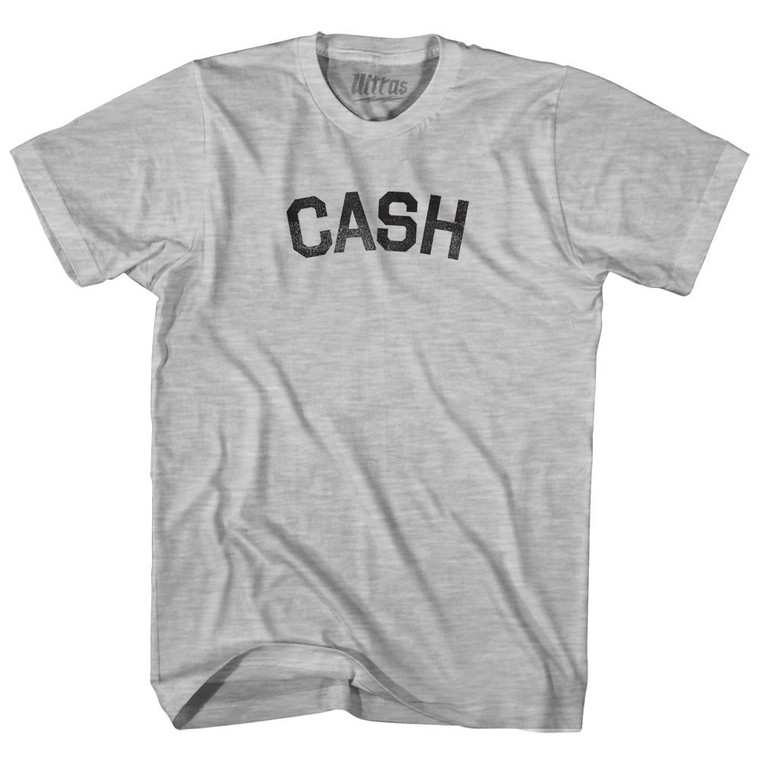 Cash Womens Cotton Junior Cut T-Shirt - Grey Heather