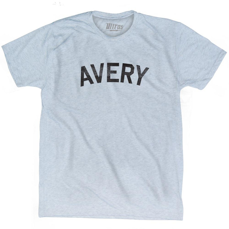 Avery Adult Tri-Blend T-Shirt - Athletic White