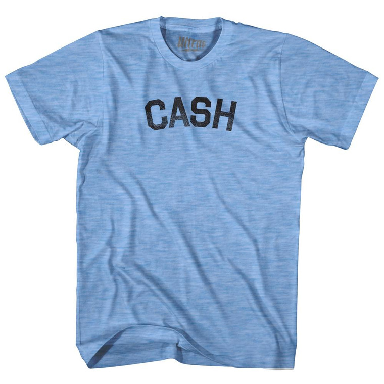 Cash Adult Tri-Blend T-Shirt - Athletic Blue