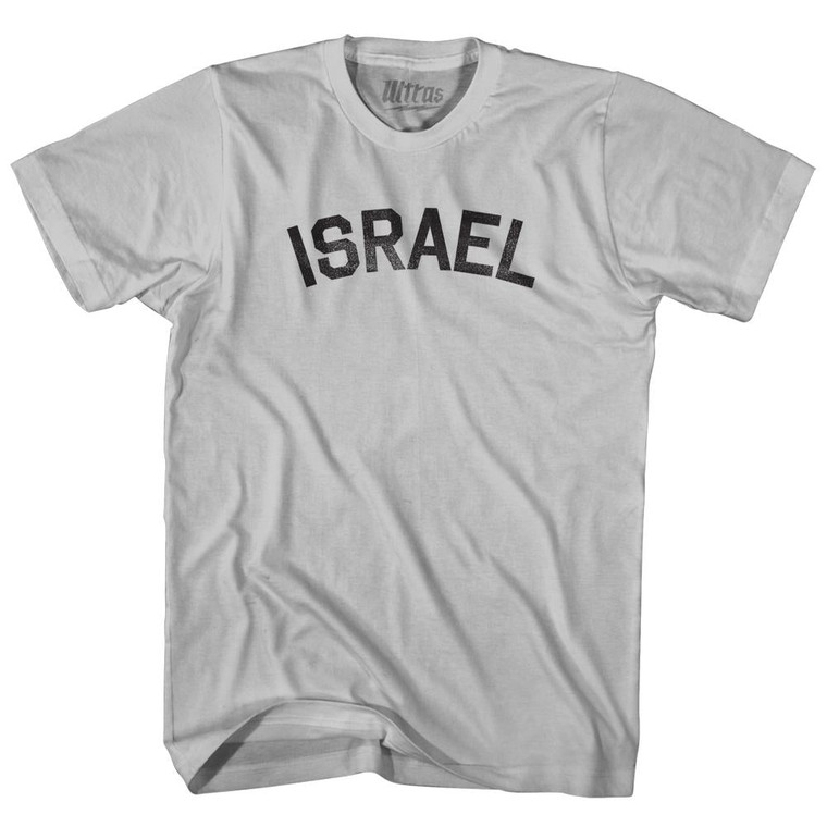 Israel Adult Cotton T-Shirt - Cool Grey