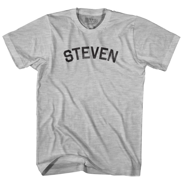 Steven Adult Cotton T-Shirt - Grey Heather