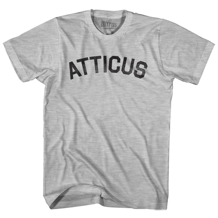 Atticus Adult Cotton T-Shirt - Grey Heather