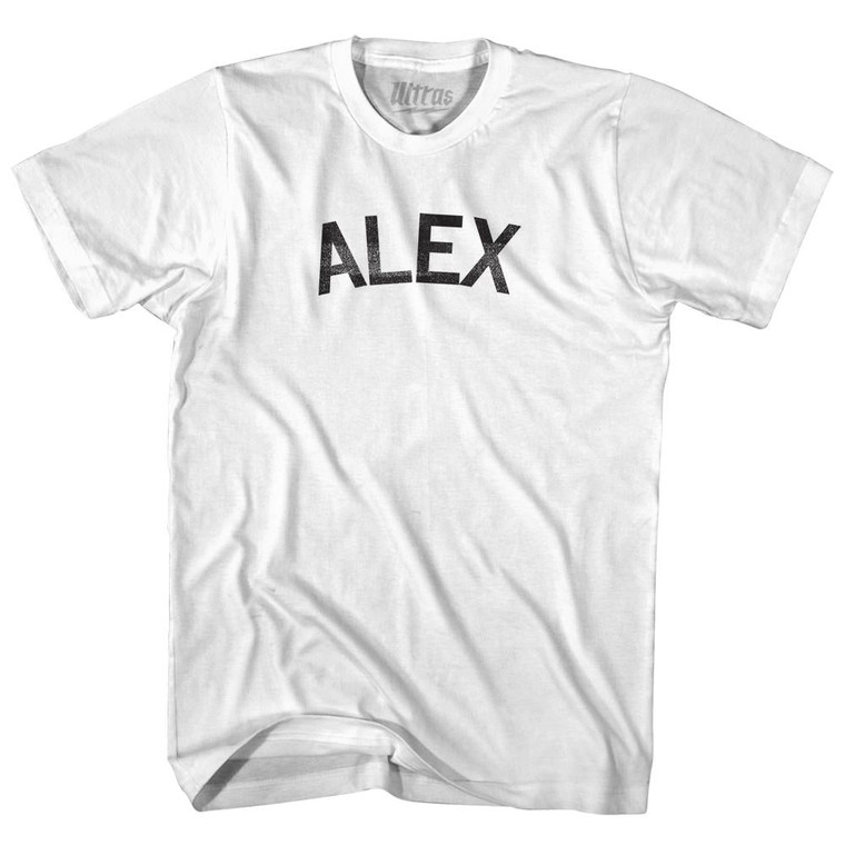 Alex Adult Cotton T-shirt - White