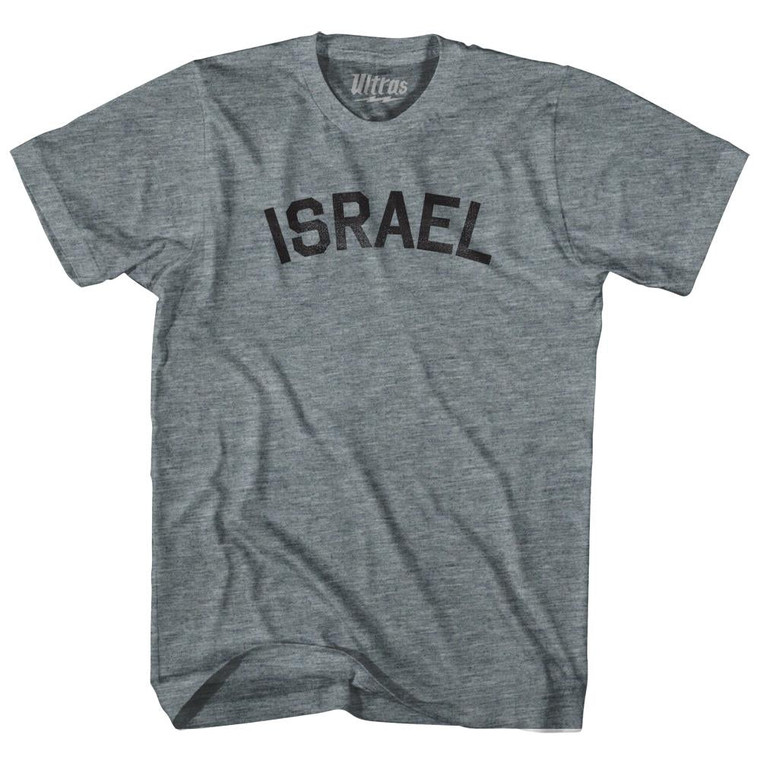 Israel Adult Tri-Blend T-shirt - Athletic Grey