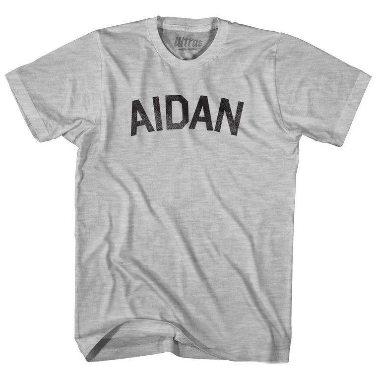 Aidan Adult Cotton T-Shirt - Grey Heather