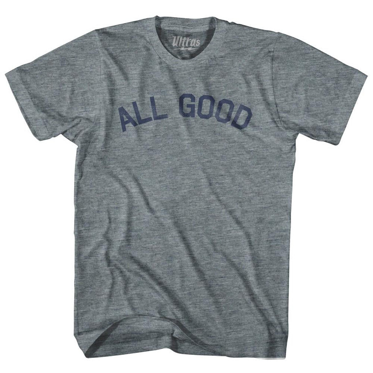 All Good Youth Tri-Blend T-Shirt - Athletic Grey