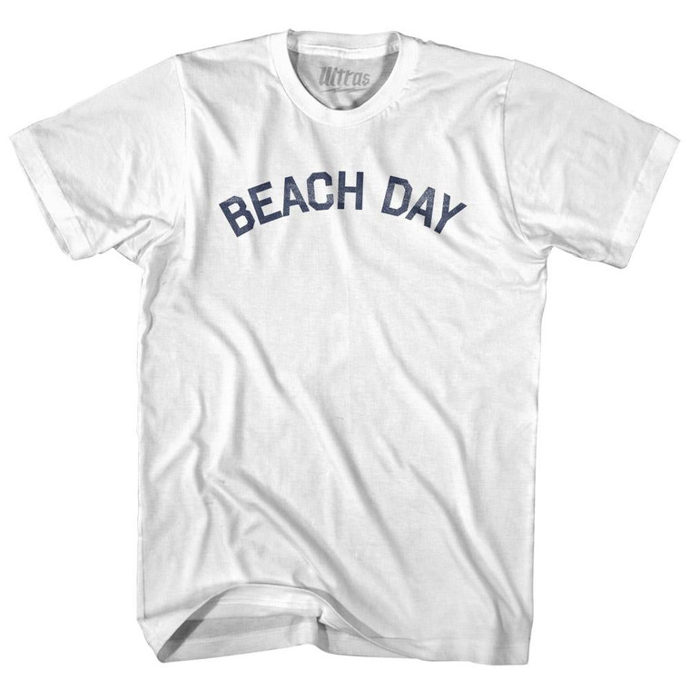 Beach Day Youth Cotton T-Shirt - White