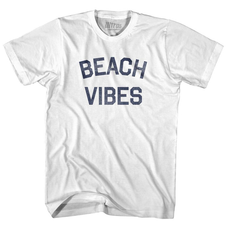 Beach Vibes Youth Cotton T-Shirt - White