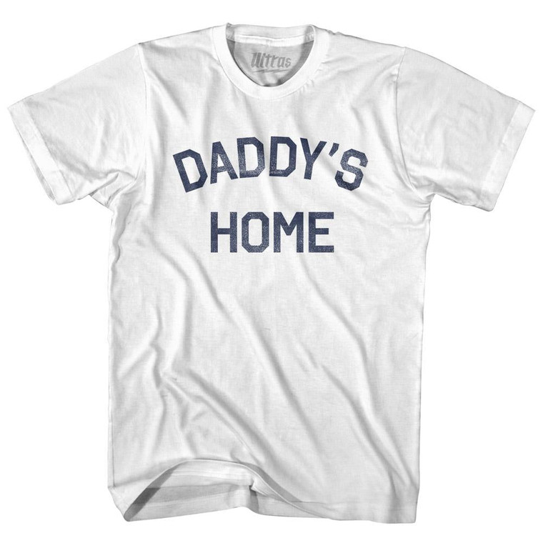 Daddy's Home Womens Cotton Junior Cut T-Shirt - White
