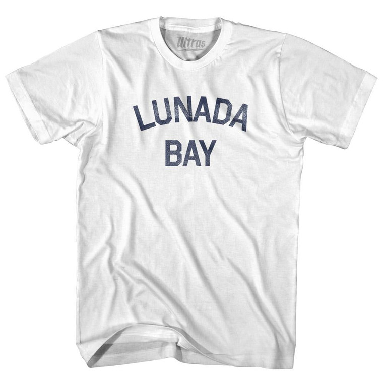 Lunada Bay Womens Cotton Junior Cut T-Shirt - White