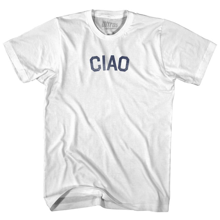 Ciao Womens Cotton Junior Cut T-Shirt - White