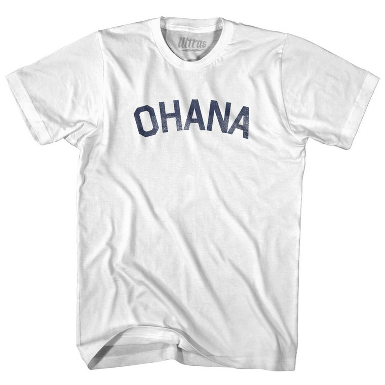 Ohana Hawaiian Family Hawaii Youth Cotton T-shirt - White