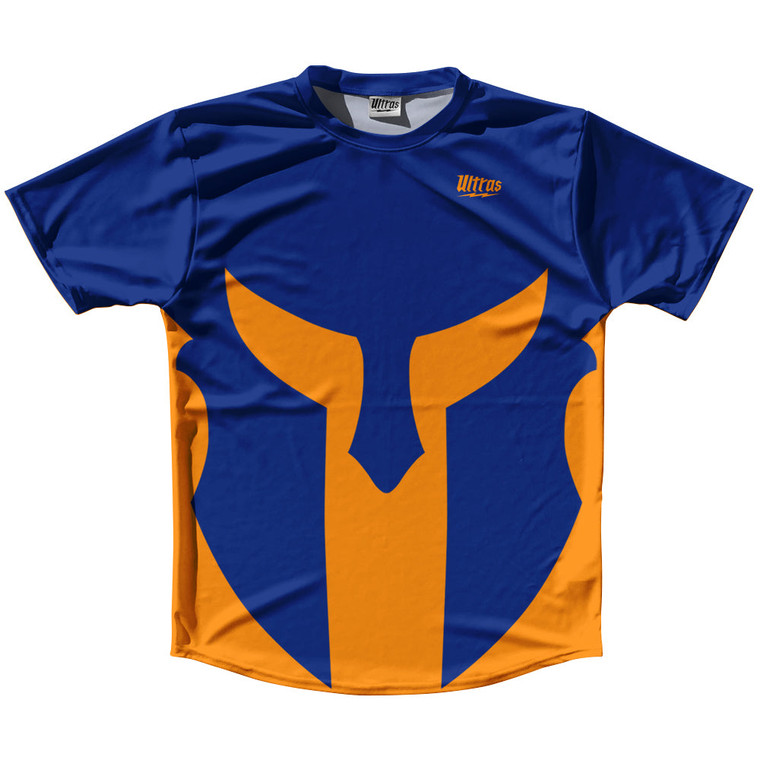 Spartan Running Shirt Track Cross Made In USA - Blue Royal And Tennessee Orange