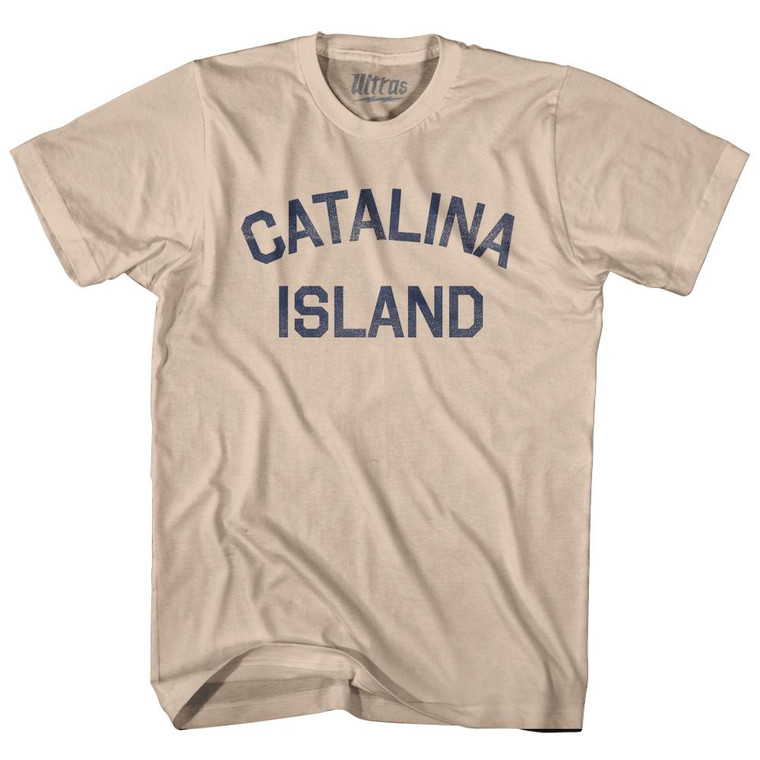Catalina Island Adult Cotton T-Shirt - Creme