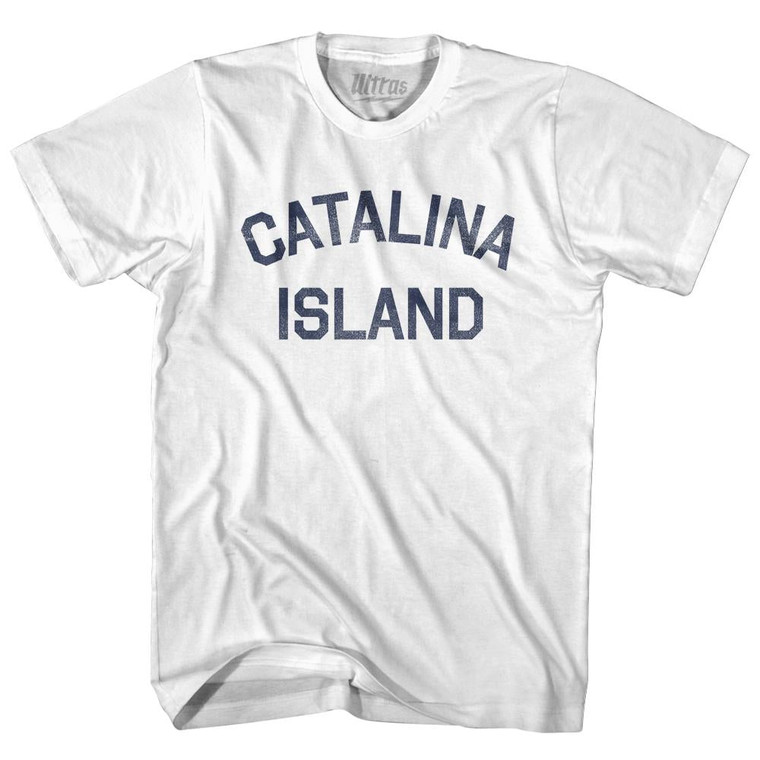 Catalina Island Womens Cotton Junior Cut T-shirt - White
