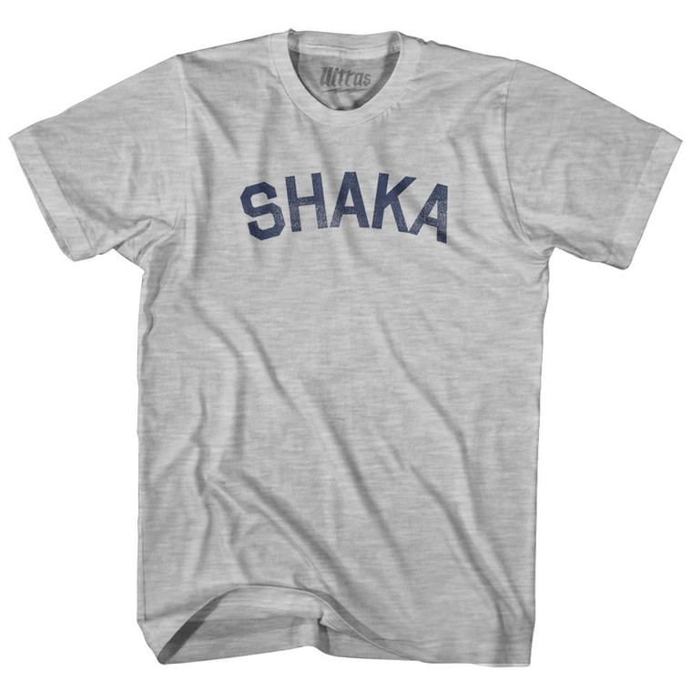 Shaka Hawaii Adult Cotton T-Shirt - Grey Heather