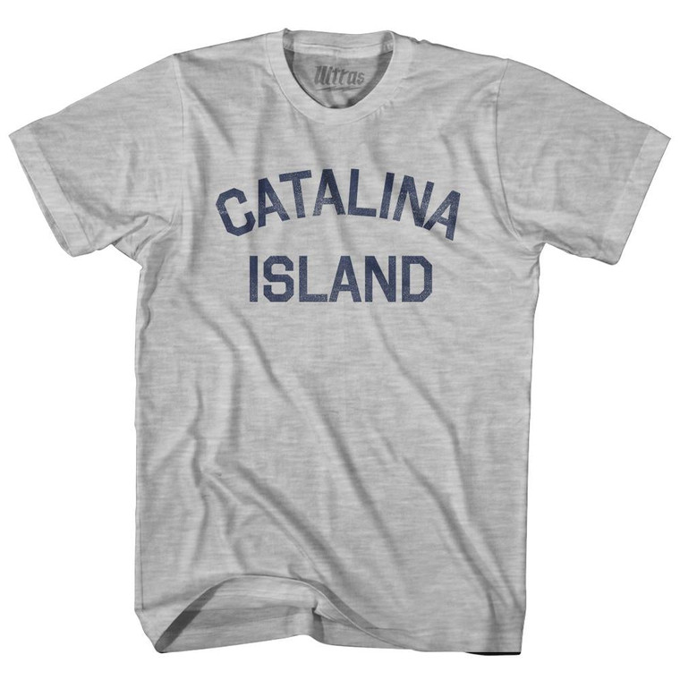 Catalina Island Womens Cotton Junior Cut T-Shirt - Grey Heather