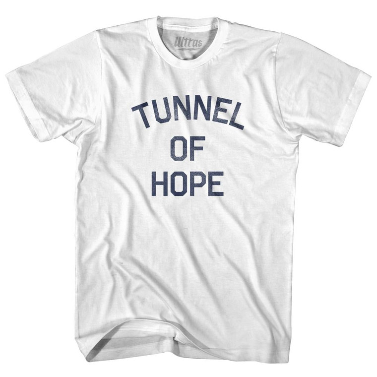 Tunnel of Hope Womens Cotton Junior Cut City T-shirt - White