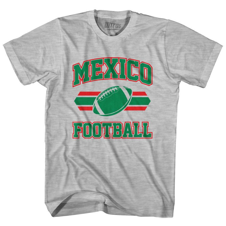 Mexico 90's Football Team Youth Cotton - Grey Heather