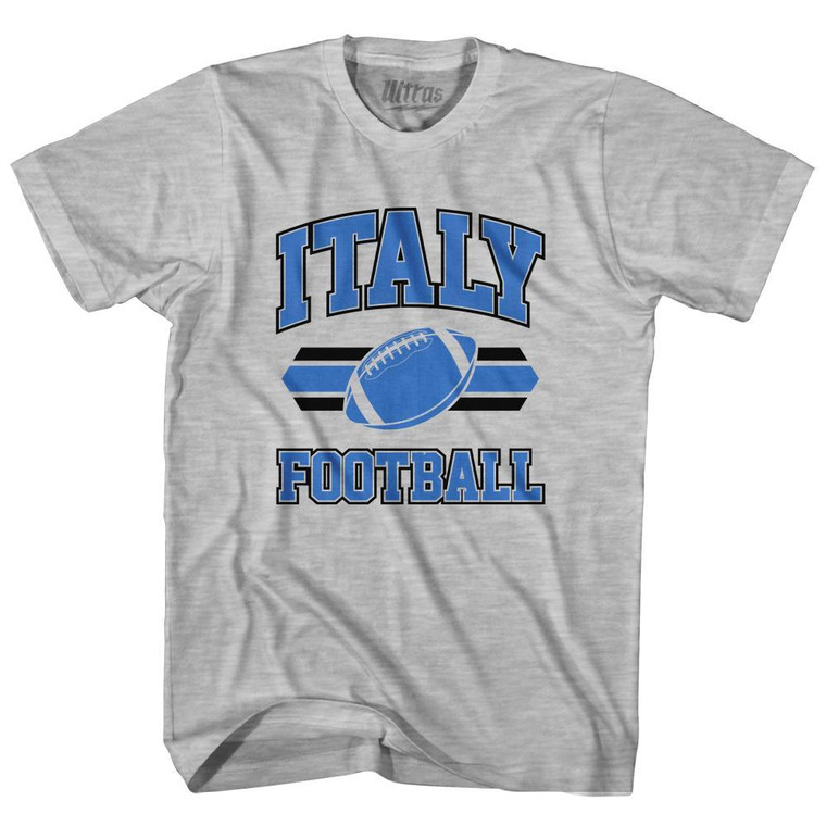 Italy 90's Football Team Youth Cotton - Grey Heather