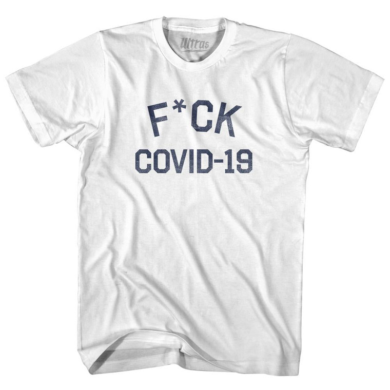 F*uck Covid 19 Womens Cotton Junior Cut T-Shirt - White